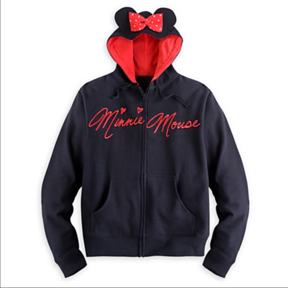 Adult Size Minnie Mouse Hoodie with Ears